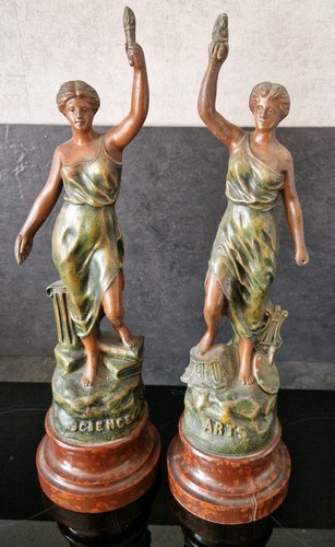 Statues art nouveau science - science, et