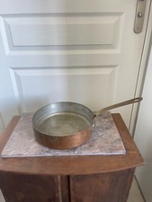 Ancien Sauteuse Cuivre Etamé