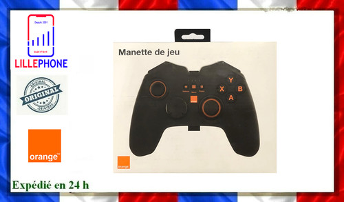 Manette jeu gamer orange - manette, de