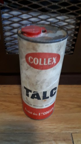 Ancienne boite talc garagiste - ancienne,