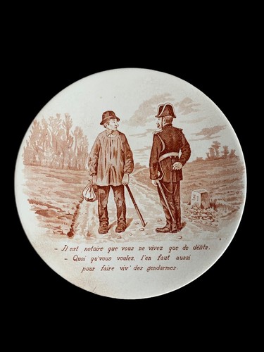 Assiette vieux métiers - assiette,
