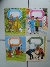 TINTIN  /  LOT DE 4  CAHIERS  VIERGE  COTE D OR  FORMAT 16,5 x 21  /   1979