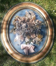 COURONNE DE MARIÈE 19ÈME NAPOLÉON III GRAND GLOBE BOMBÉ OVALE MARIAGE COLLECTION