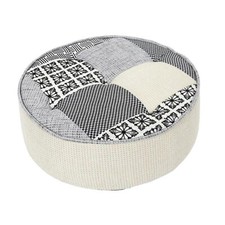 Pouf Rond Design Patchwork