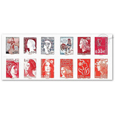 CARNET FRANCE 1518 DE TIMBRES N°BC225 COMPO VARIABLE VISAGES DE LA 5E REPUBLIQUE