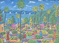 Signed L.Y. Alaby Haitian