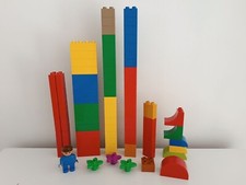 Lego Duplo Gros Lot 75 Briques 2x2 4x2 Bleu Vert Jaune Rouge Figurine Fleur Vrac