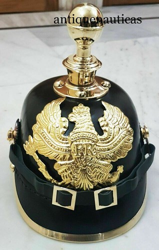 Casque prussien cuir - casque,