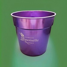 seau a champagne demoiselle vranken en aluminium