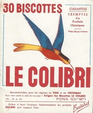 Buvard biscottesle colibri - colibri, à