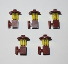 Lego ® City Lot 5 Lampe Lampion à Chapeau Maison Bâtiment Marron Red Brown Light