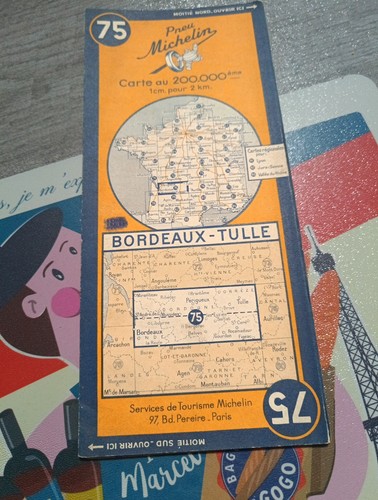 Carte michelin ww2 datée - ww2, 1945