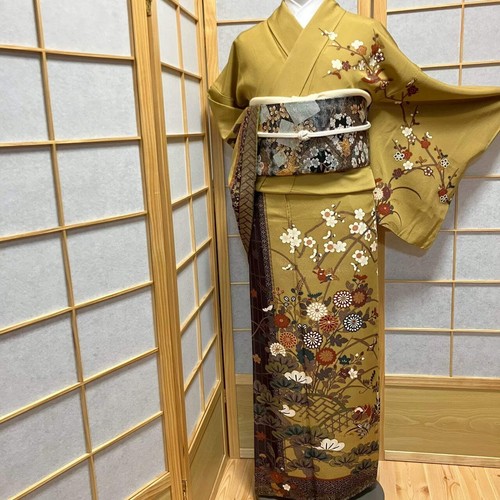 7098 kimono japonais vintage - kimono,