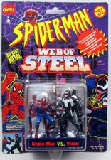 Spider-Man - Série Animée - Figurines Métal 7cm Web of Steel - Spidey & Venom