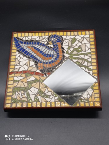 Ancien miroir céramique - ancien,