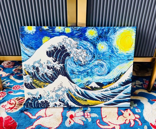 Tableau peinture oeuvre toile - peinture,