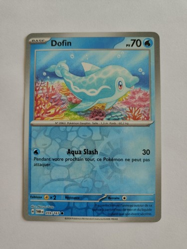 Carte pokémon dofin reverse - pokémon,