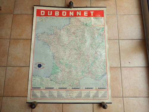 Ancienne affiche carte - affiche,