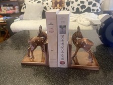 Paire De Serre Livres Céramique St Clement   Faon