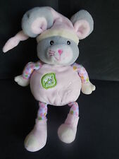 doudou peluche souris rose