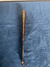 Éventail marron soie et dentelle 