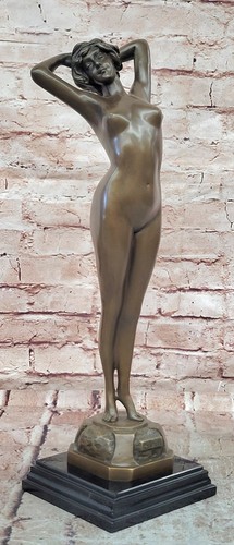 Femme nue bronze sculpture - nue, le