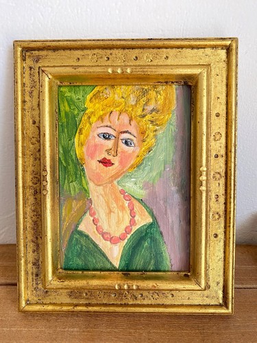 Acrylique mini portrait - acrylique,,
