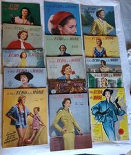 Lot De Magazines De Mode 1954
