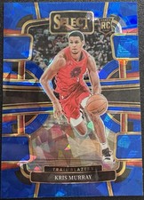 Kris Murray 2023-24 Panini Select Concourse Rookie Blue Cracked Ice Prizm #91