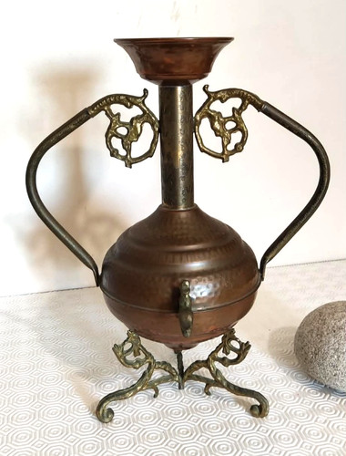 Vase ancien cuivre laiton - cuivre,