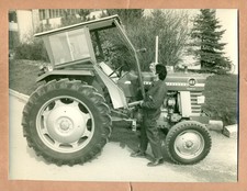 PHOTOGRAPHIE :  TRACTEUR AGRICOLE MASSEY FERGUSON 165 - CABINE TIM ( BERGUES )