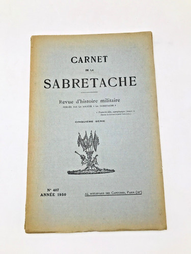 Société sabretache - sociÉtÉ, sabretache"