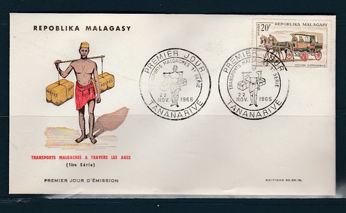 Madagascar enveloppe 1er - madagascar,