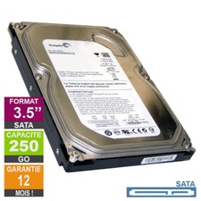 Disque Dur 250Go SATA 3.5 Seagate Barracuda 7200.10 ST3250312AS 7200rpm 8Mo