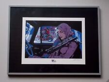 Serigraphie de Kas , " Machine Gun Pin Up " ,  signée au crayon