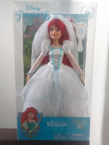 Poupée ariel mariée disney - mariée,