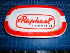 Cendrier publicitaire en opaline St Raphaël apéritif  vintage