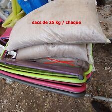 Sablage avec Granules de coquilles de noix en sac de 25 kg    prix 110€/sac