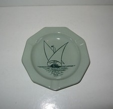 CENDRIER CERAMIQUE,RENAUD & J.CLERMONT,NICE,PASTEL,MARINE,SARREGUEMINES,ASHTRAY