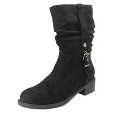 Bottes Mi-Mollet À Talon Bas