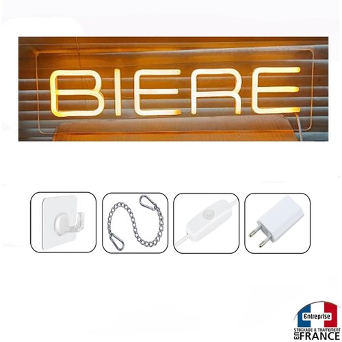 Panneau enseigne lumineuse