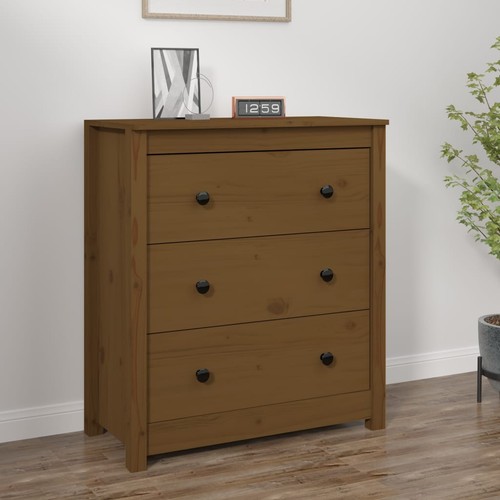 Buffet blanc 40x35x80 - blanc, bois
