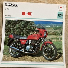 Kawasaki Z500 500 Z 1979 carte