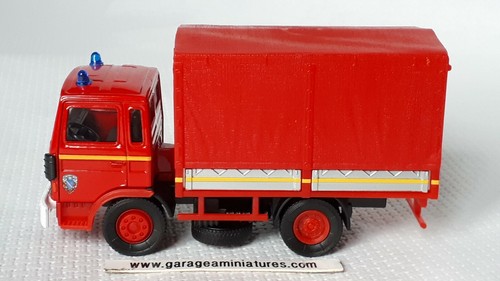 Camion bache pompiers renault - camion,