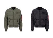 Alpha Industries MA-1 Puffer Bomber Homme Veste Bomber