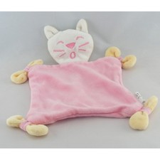 Doudou plat chat rose SIPLEC