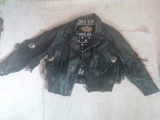 Harley Davidson Vintage années 80 veste avec glands 