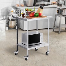 VEVOR Table de Travail en Inox