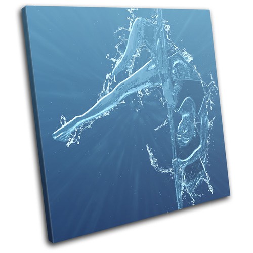Erotic woman pole dancer - erotic, water