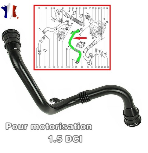 Tuyau durite air turbo prévu - durite,